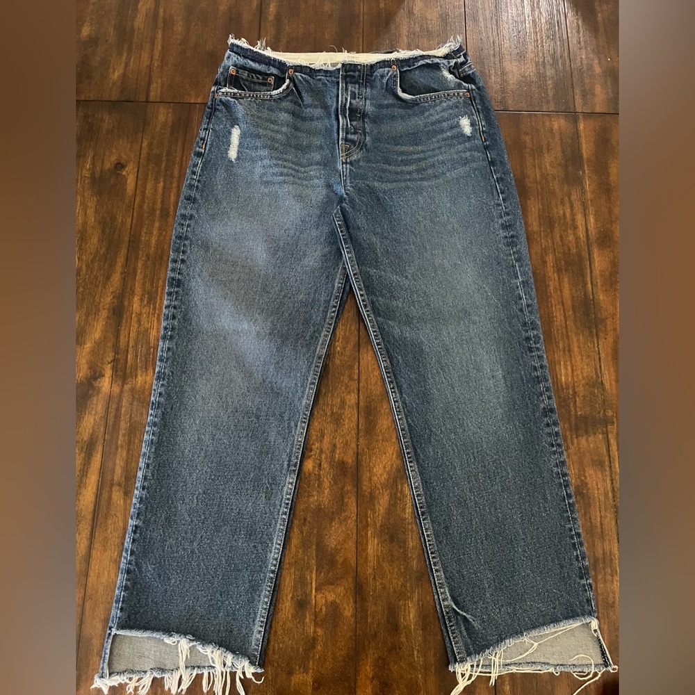 GRLFRND Blue Distressed Women Jeans size 10